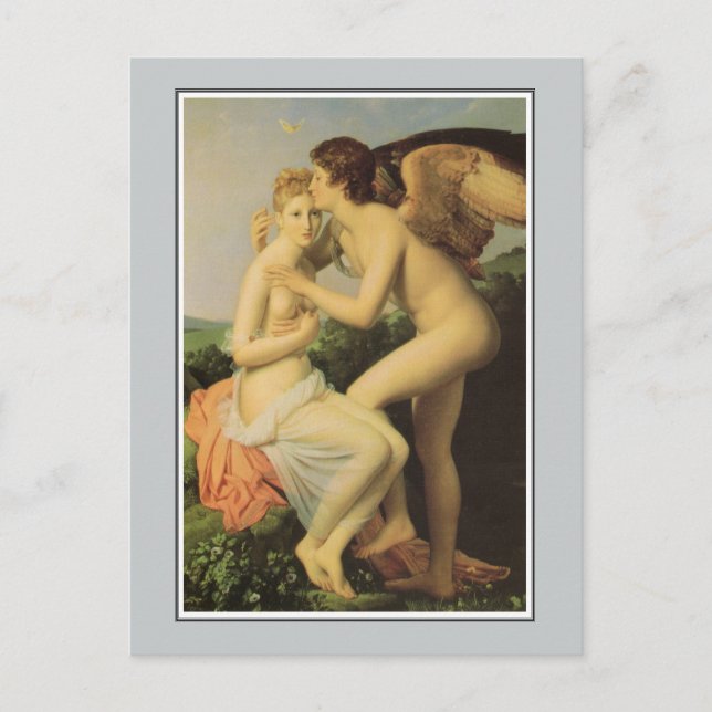 Angel, Cupid and Psyche by Gérard Postcard (Front)