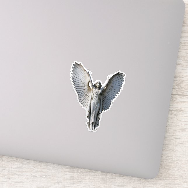 Angel Custom-Cut Vinyl Sticker (Detail)
