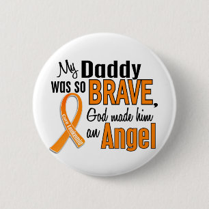 Angel Daddy Leukaemia 6 Cm Round Badge