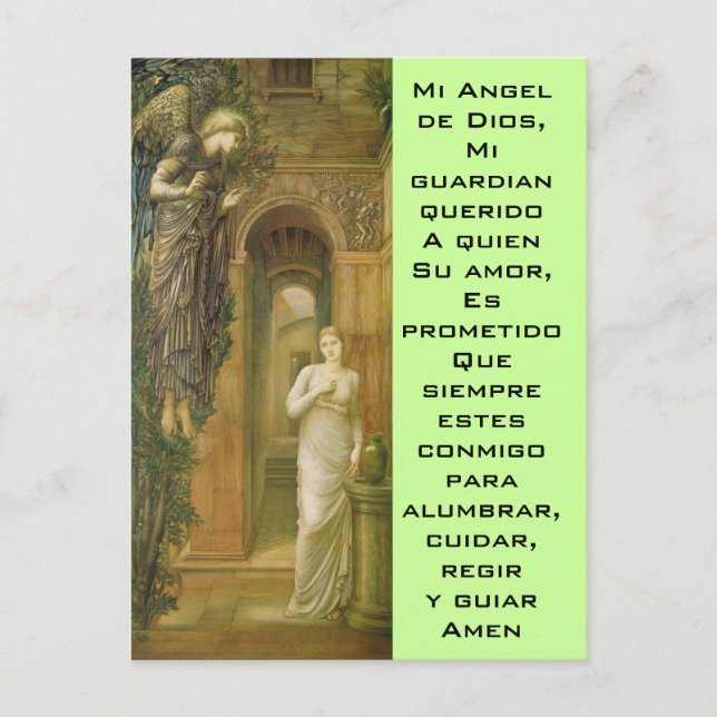 Angel de Dios postcard (Front)