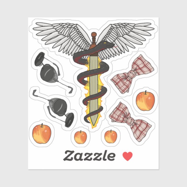 Angel/Demon stickers (Sheet)