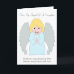 Angel Design Personalised Daughter Birthday Card<br><div class="desc">Greeting card angel design daughter birthday card. Customise this birthday card with any text then have it printed and sent to you or instantly download it to your mobile device. Should you require any help with customising then contact us through the link on this page. Angel personalised daughter birthday card...</div>