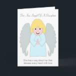 Angel Design Personalised Daughter Birthday Card<br><div class="desc">Greeting card angel design daughter birthday card. Customise this birthday card with any text then have it printed and sent to you or instantly download it to your mobile device. Should you require any help with customising then contact us through the link on this page. Angel personalised daughter birthday card...</div>