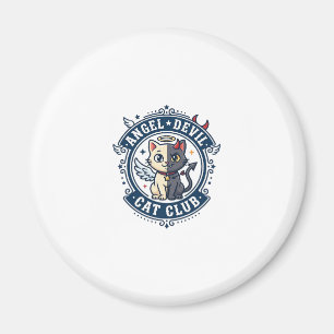 Angel Devil Cat Cat Mum Gift Idea - Angel Devil Ca Magnet
