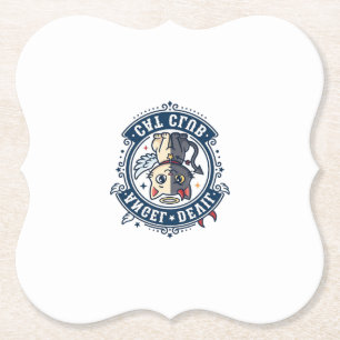 Angel Devil Cat Cat Mum Gift Idea - Angel Devil Ca Paper Coaster