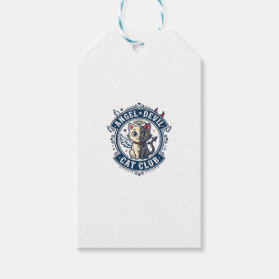 Angel Devil Cat Cat Mum Gift Idea - Angel Devil Ca Tags