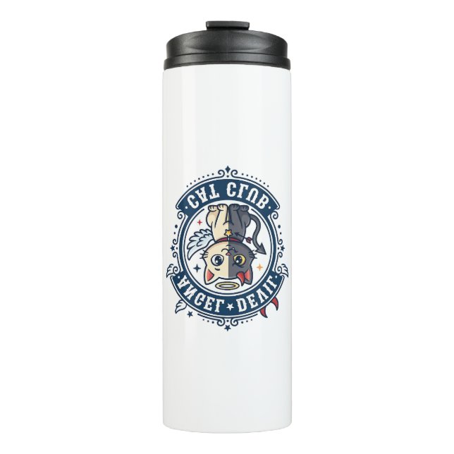 Angel Devil Cat Cat Mum Gift Idea - Angel Devil Ca Thermal Tumbler (Front)