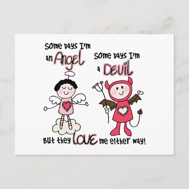Angel Devil Postcard (Front)