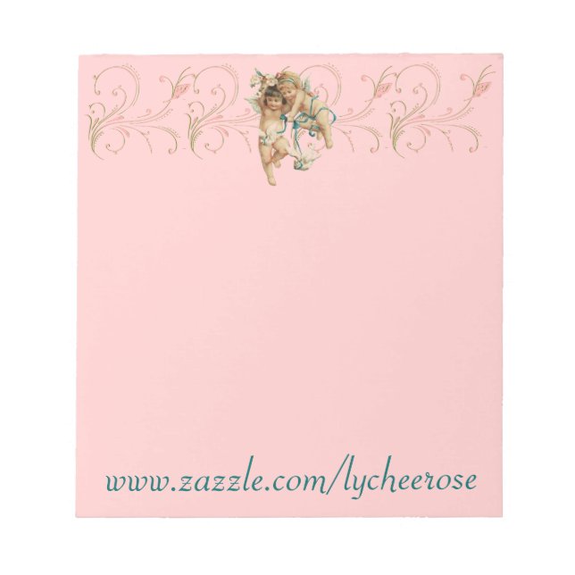 angel dove scroll notepad (Front)