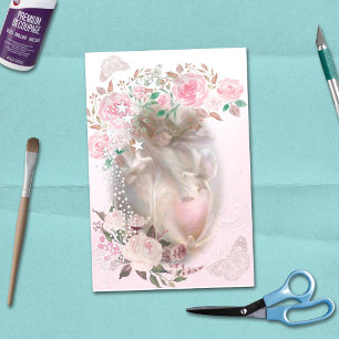 Angel Doves Butterflies Roses Bohemian Decoupage Tissue Paper