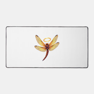 Angel Dragonfly Desk Mat