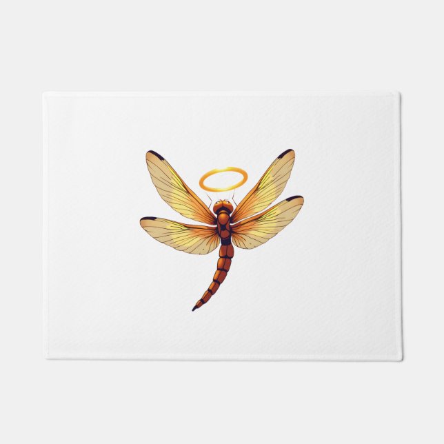 Angel Dragonfly Doormat (Front)