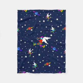 Angel Dudes Starry Midnight Fleece Blanket