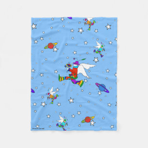 Angel Dudes Starry Night Fleece Blanket