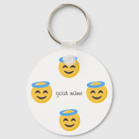 Angel Emoji Face  and '' Your Name Here "