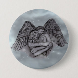 Angel Eros in Love 7.5 Cm Round Badge