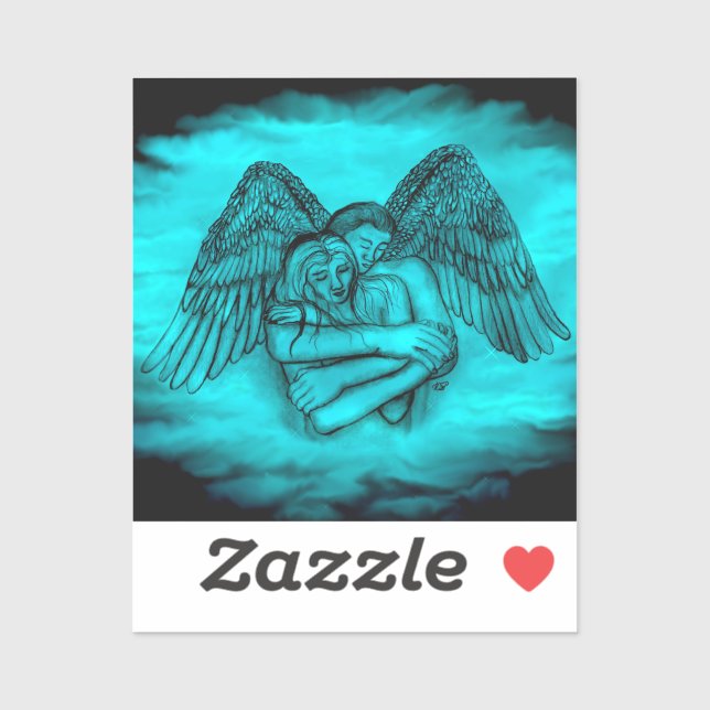 Angel Eros in Love , black and green design (Sheet)