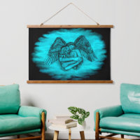 Angel Eros in Love , black and green design