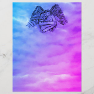 Angel Eros in Love Custom Letterhead