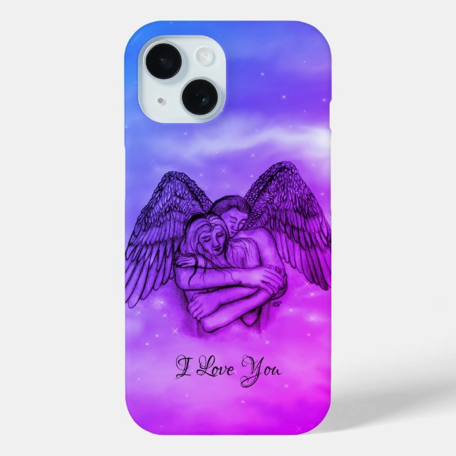 Angel Eros in Love , I Love You Case-Mate iPhone Case (Back)