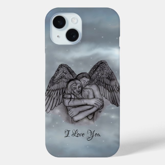 Angel Eros in Love , I Love You Case-Mate iPhone Case (Back)