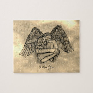 Angel Eros in Love , I Love You Jigsaw Puzzle