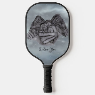 Angel Eros in Love , I Love You Pickleball Paddle