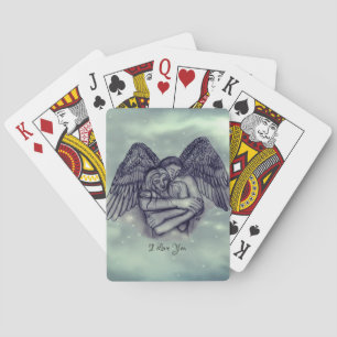 Angel Eros in Love , I Love You Playing Cards