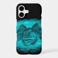 Angel Eros in Love in black and green design