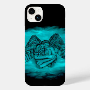 Angel Eros in Love in black and green design Case-Mate iPhone 14 Plus Case