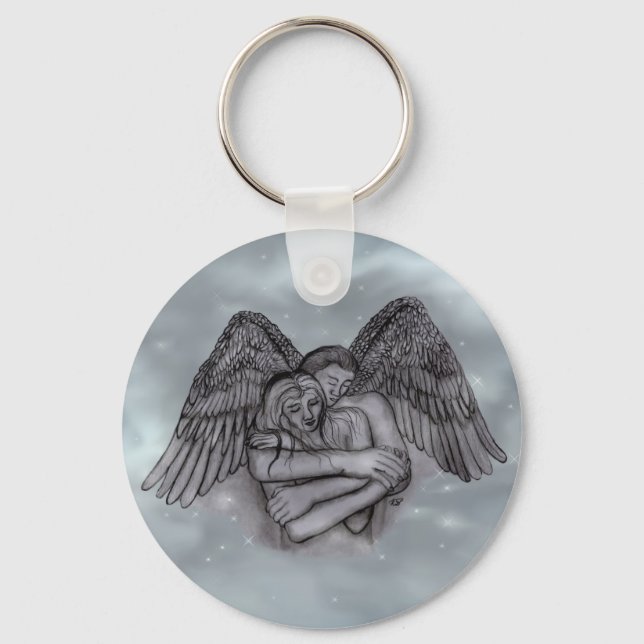 Angel Eros in Love Key Ring (Front)