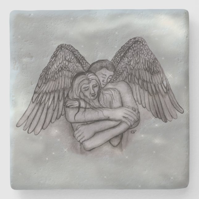 Angel Eros in Love Stone Coaster (Front)