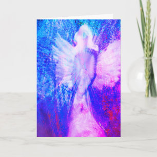 Angel Ethereal Pink Thinking of You Greeting Card