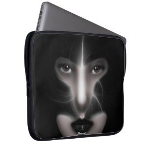 Angel Eyes Fractal Art Laptop Sleeve