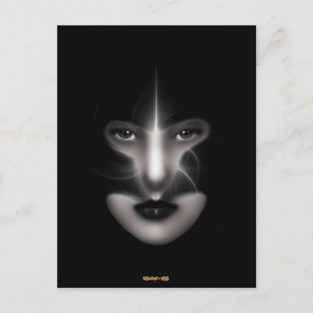Angel Eyes Fractal Art Postcard (Front)