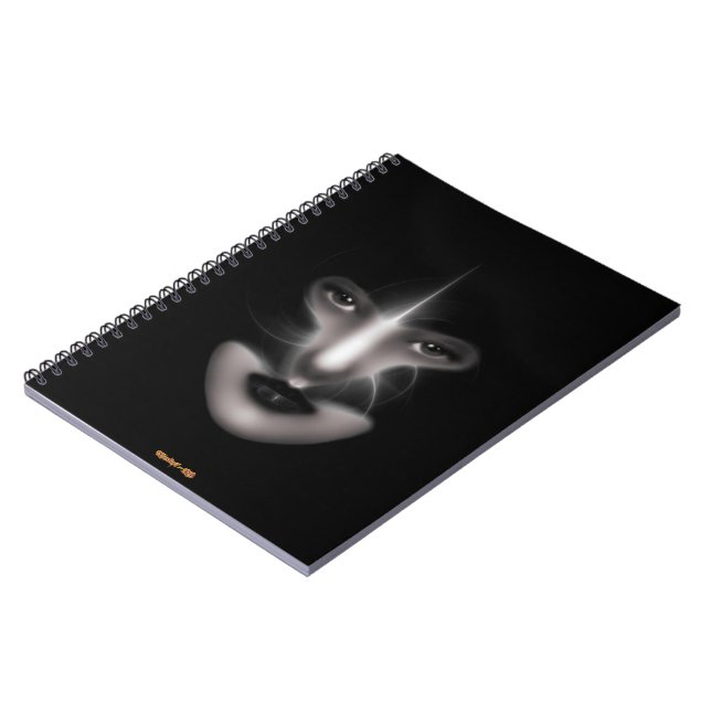 Angel Eyes Fractal Art Spiral Notebook (Left Side)