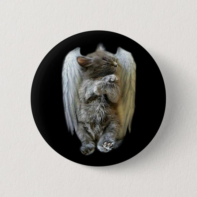 Angel Face 6 Cm Round Badge (Front)