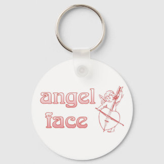 Angel face key ring