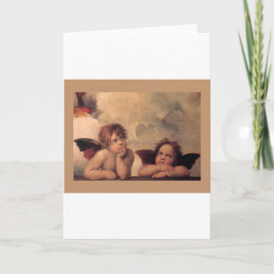 Angel Faith Raphael Faith Blessing Cute Holiday Card