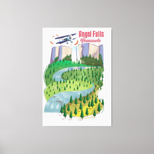 Angel Falls Venezuela Canvas Print (Front)