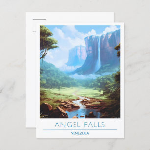 Angel Falls Venezuela Travel Postcard