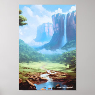 Angel Falls Venezuela Travel  Poster