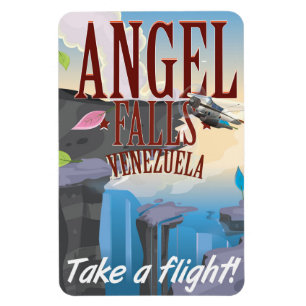 Angel Falls Venezuela Travel poster Magnet