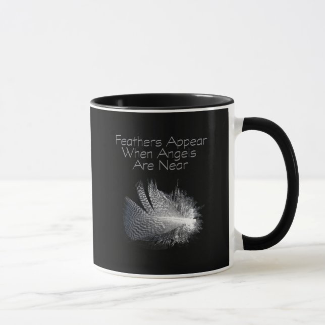 Angel Feather Motivational Quote Mug (Right)