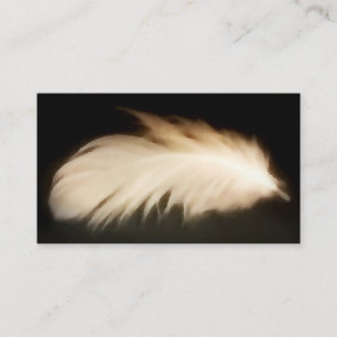 Angel Feather Vintage Peace White Business Cards