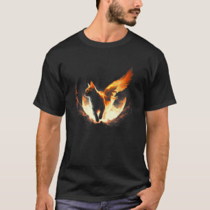 Angel Fire Cat Flying Cat T-Shirt