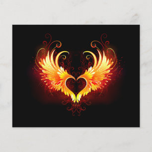 Angel Fire Heart with Wings Flyer