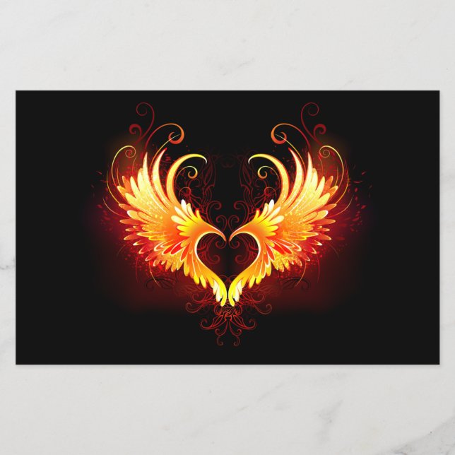 Angel Fire Heart with Wings Flyer (Front)