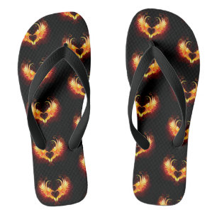 Angel Fire Heart with Wings Jandals