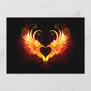 Angel Fire Heart with Wings Menu